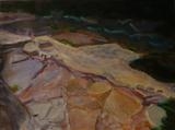 Cave Floor by Erica Shipley, Painting, Oil on Paper