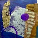 Harbour Moon by Erica Shipley, Painting, Mixed Media
