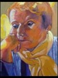 Portrait of Jo by Erica Shipley, Painting, Oil on Board